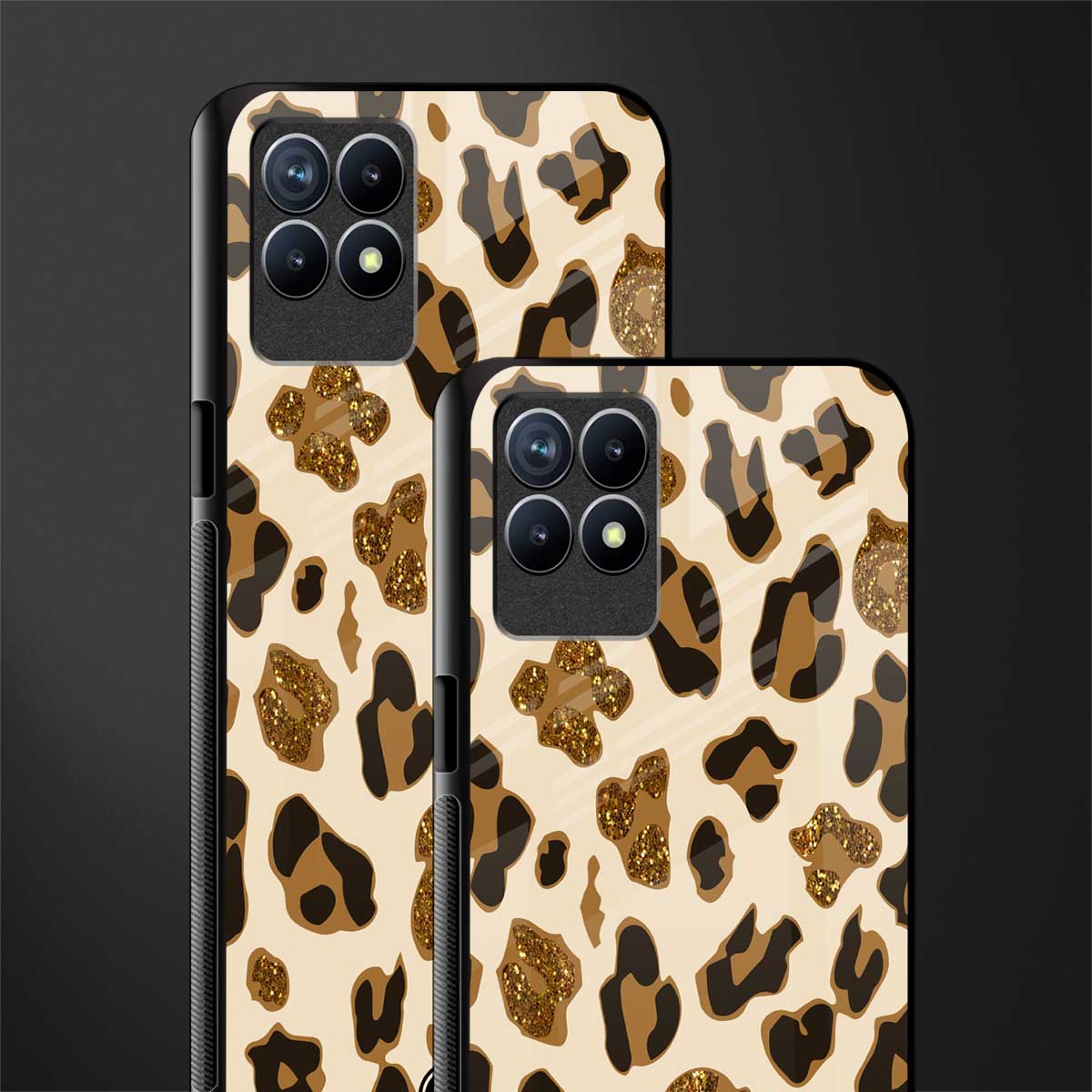 cheetah fur aesthetic glass case for realme narzo 50 image-2
