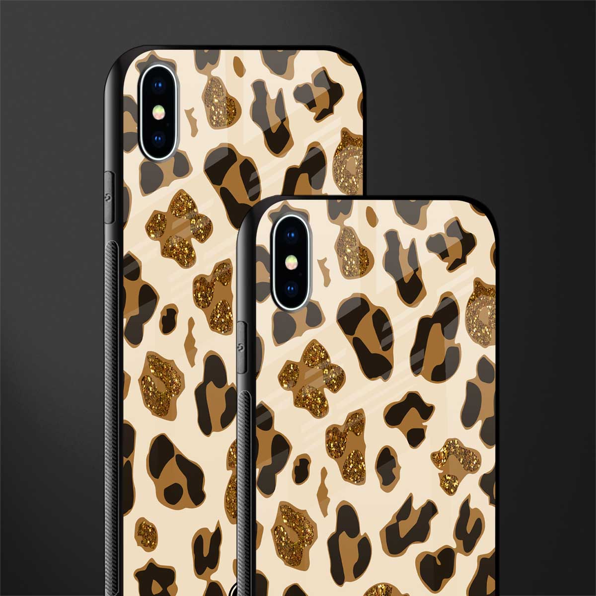 cheetah fur aesthetic glass case for iphone xs max image-2
