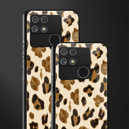 cheetah fur aesthetic back phone cover | glass case for realme narzo 50a