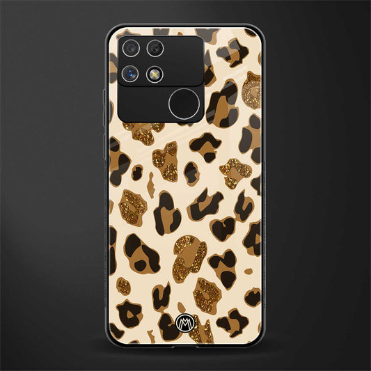 cheetah fur aesthetic back phone cover | glass case for realme narzo 50a