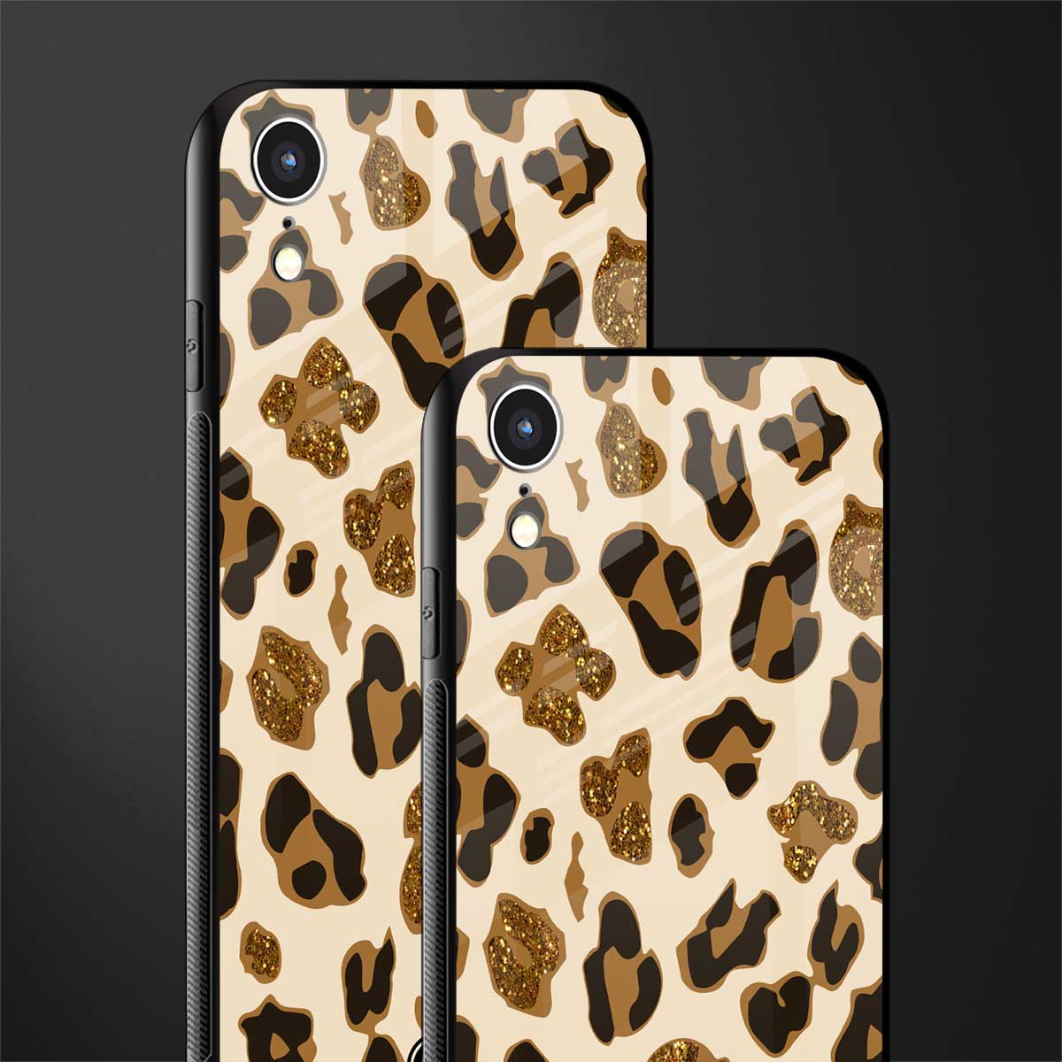 cheetah fur aesthetic glass case for iphone xr image-2
