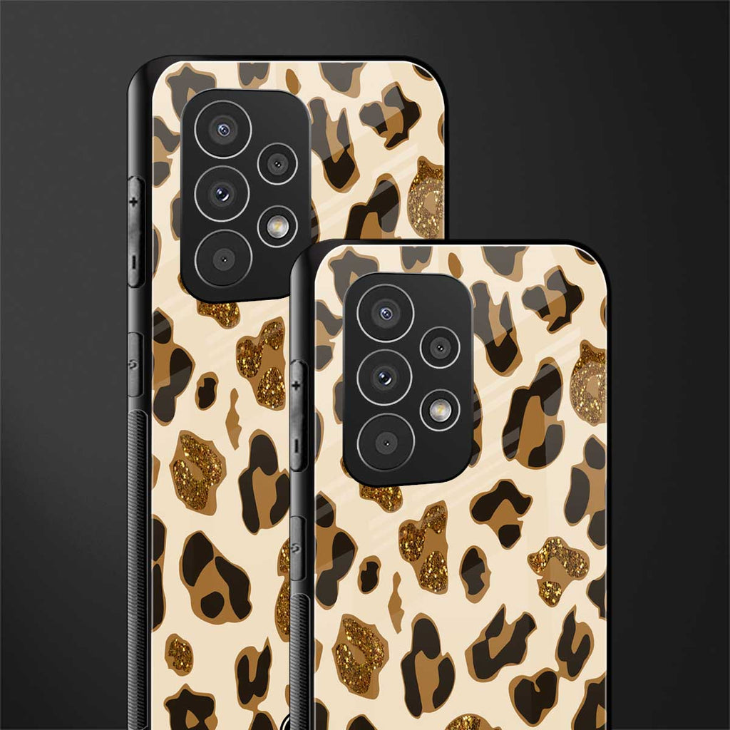cheetah fur aesthetic back phone cover | glass case for samsung galaxy a23