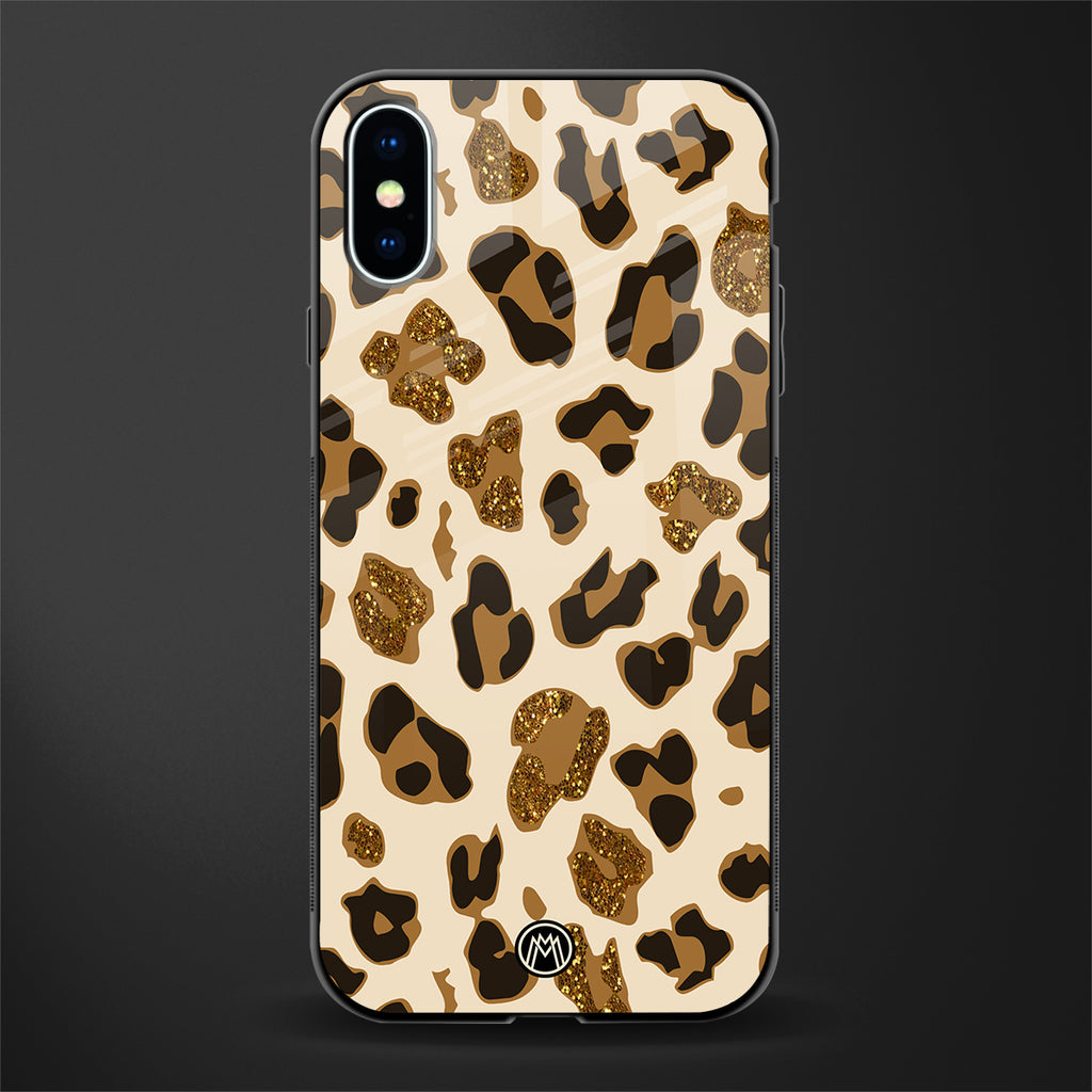 cheetah fur aesthetic glass case for iphone xs image
