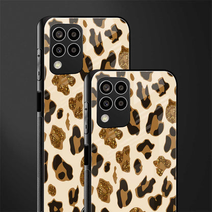 cheetah fur aesthetic back phone cover | glass case for samsung galaxy m33 5g