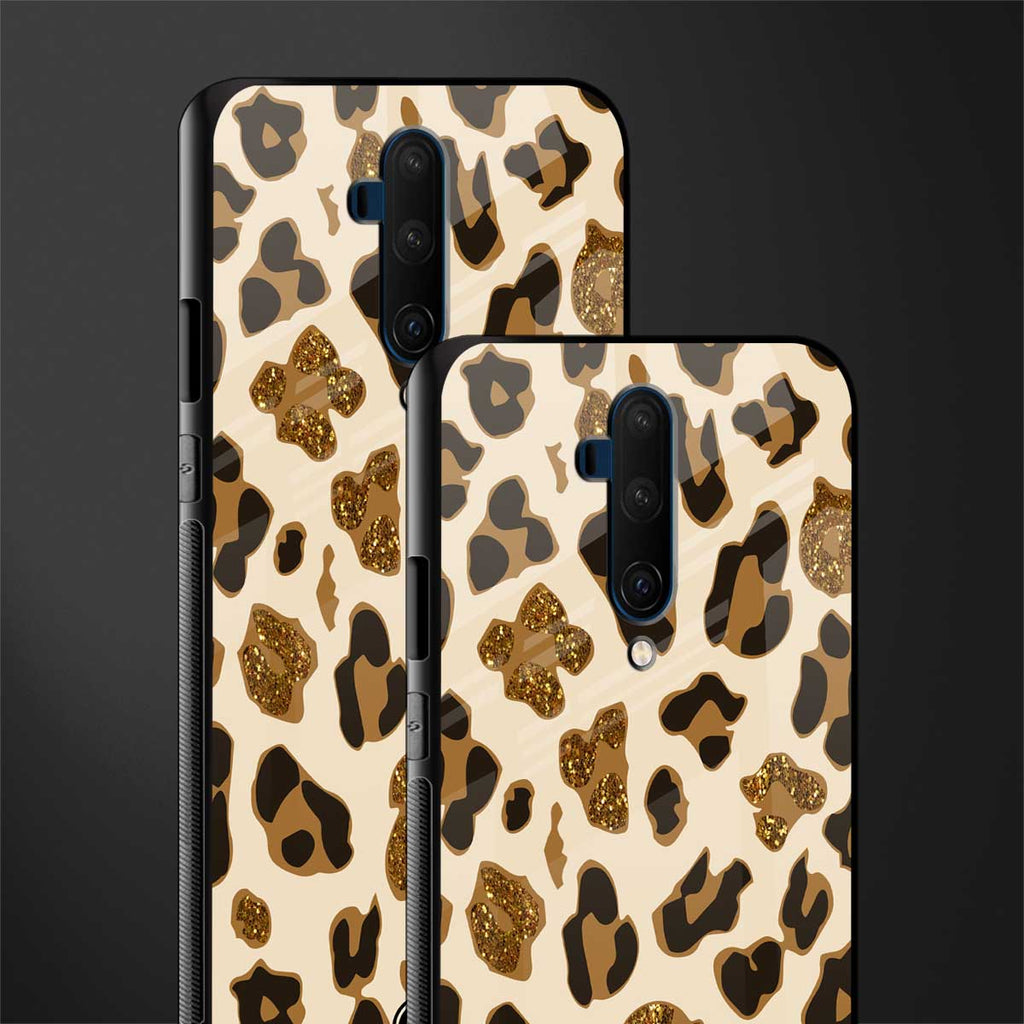 cheetah fur aesthetic glass case for oneplus 7t pro image-2