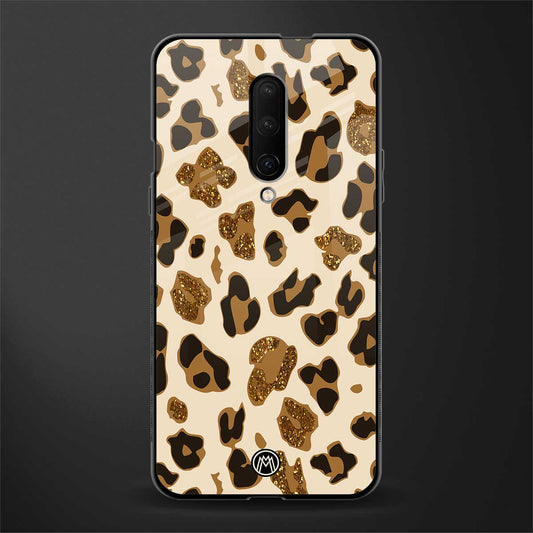 cheetah fur aesthetic glass case for oneplus 7 pro image
