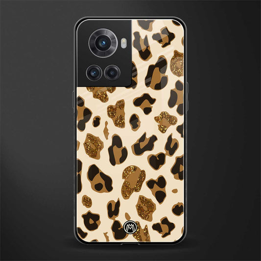 cheetah fur aesthetic back phone cover | glass case for oneplus 10r 5g