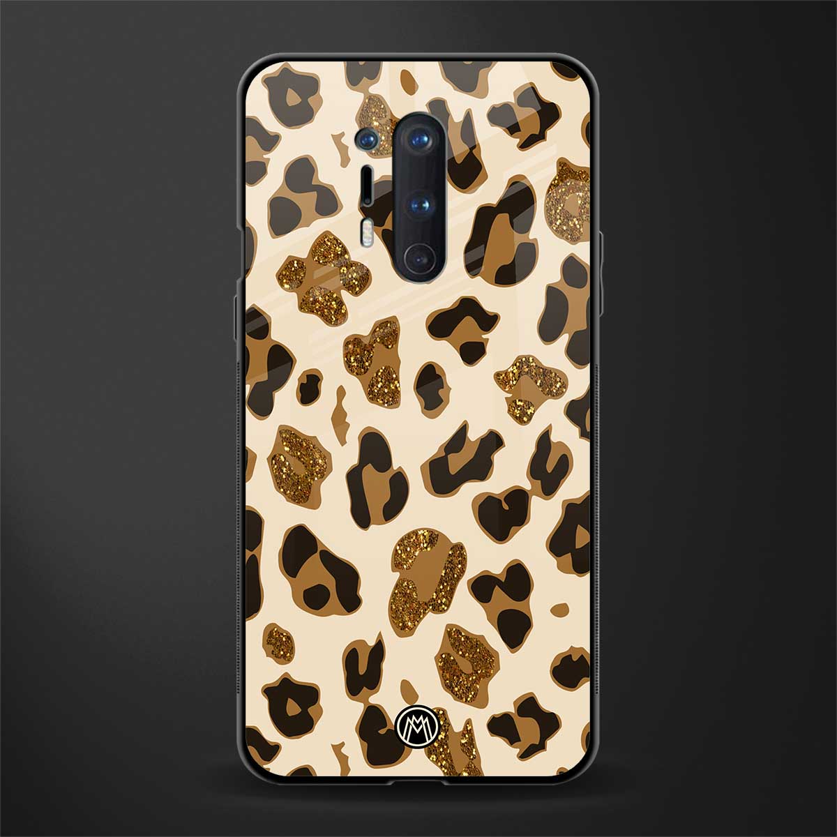 cheetah fur aesthetic glass case for oneplus 8 pro image