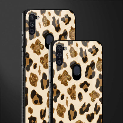 cheetah fur aesthetic glass case for samsung a11 image-2