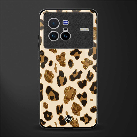 cheetah fur aesthetic glass case for vivo x80 image