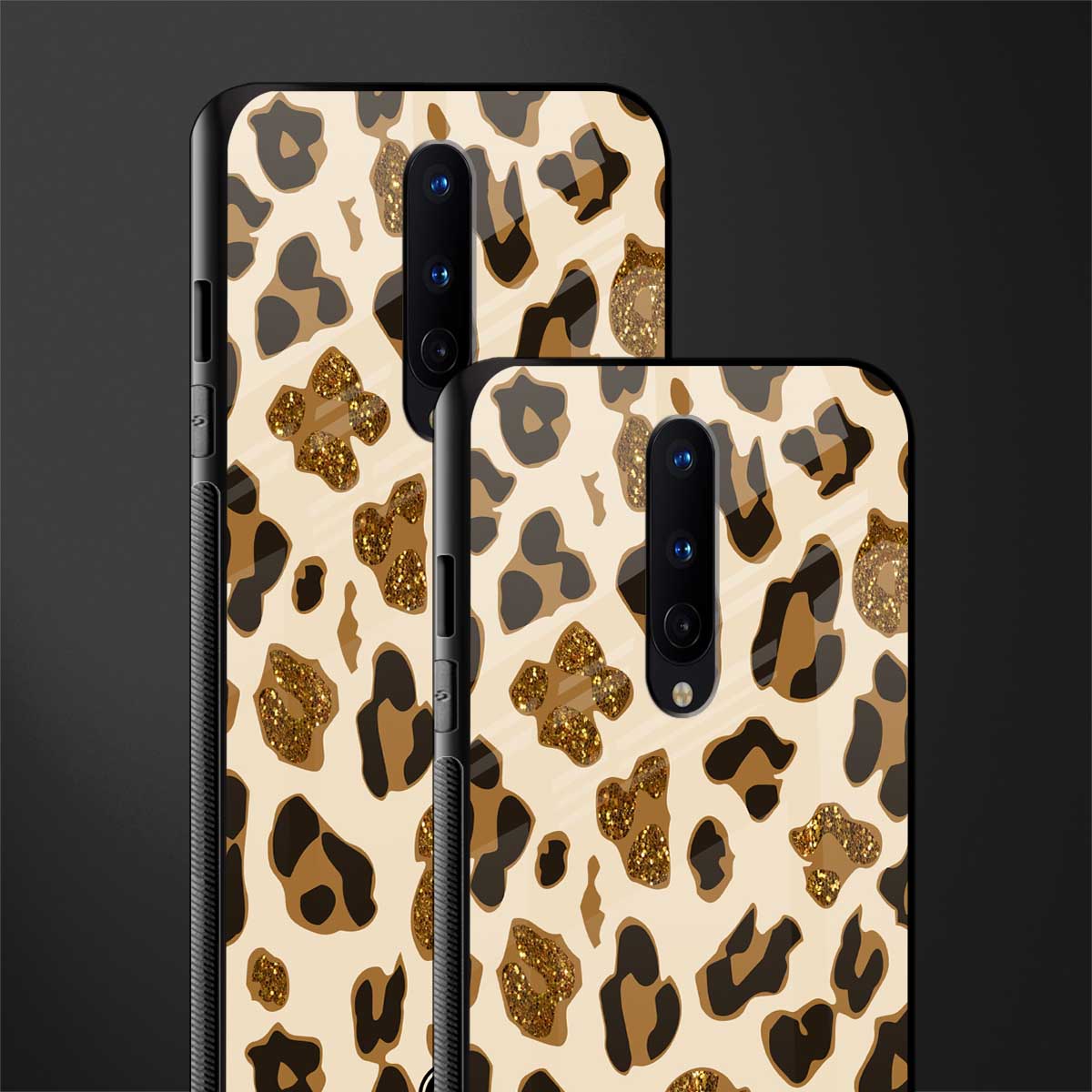 cheetah fur aesthetic glass case for oneplus 8 image-2