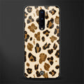 cheetah fur aesthetic glass case for oneplus 8 image