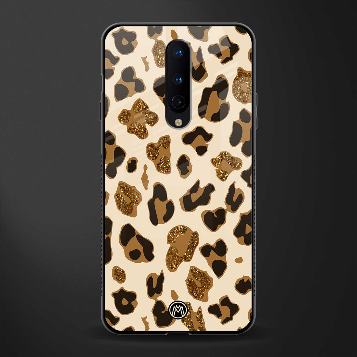 cheetah fur aesthetic glass case for oneplus 8 image