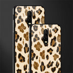 cheetah fur aesthetic glass case for oneplus 6t image-2
