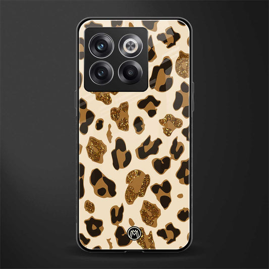 cheetah fur aesthetic back phone cover | glass case for oneplus 10t