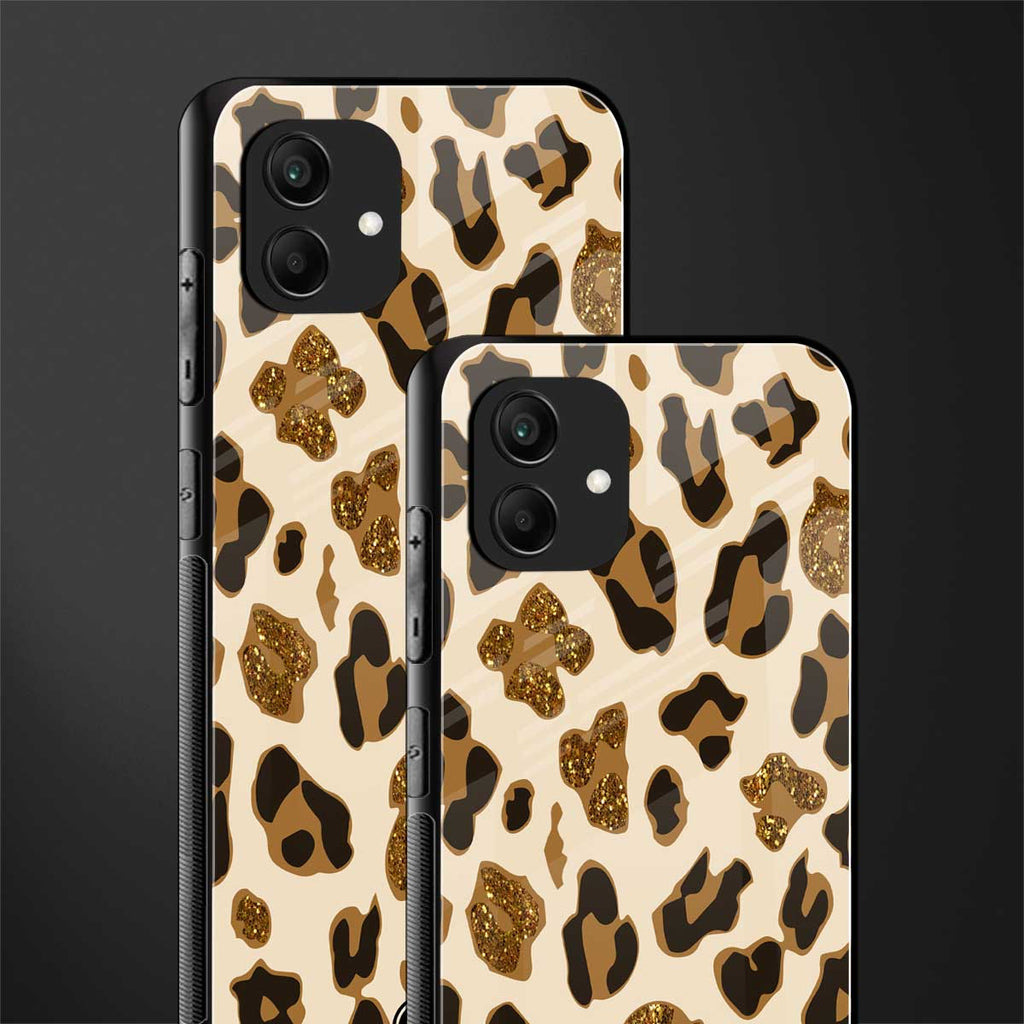 cheetah fur aesthetic back phone cover | glass case for samsung galaxy a04