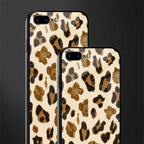 cheetah fur aesthetic glass case for iphone 8 plus image-2