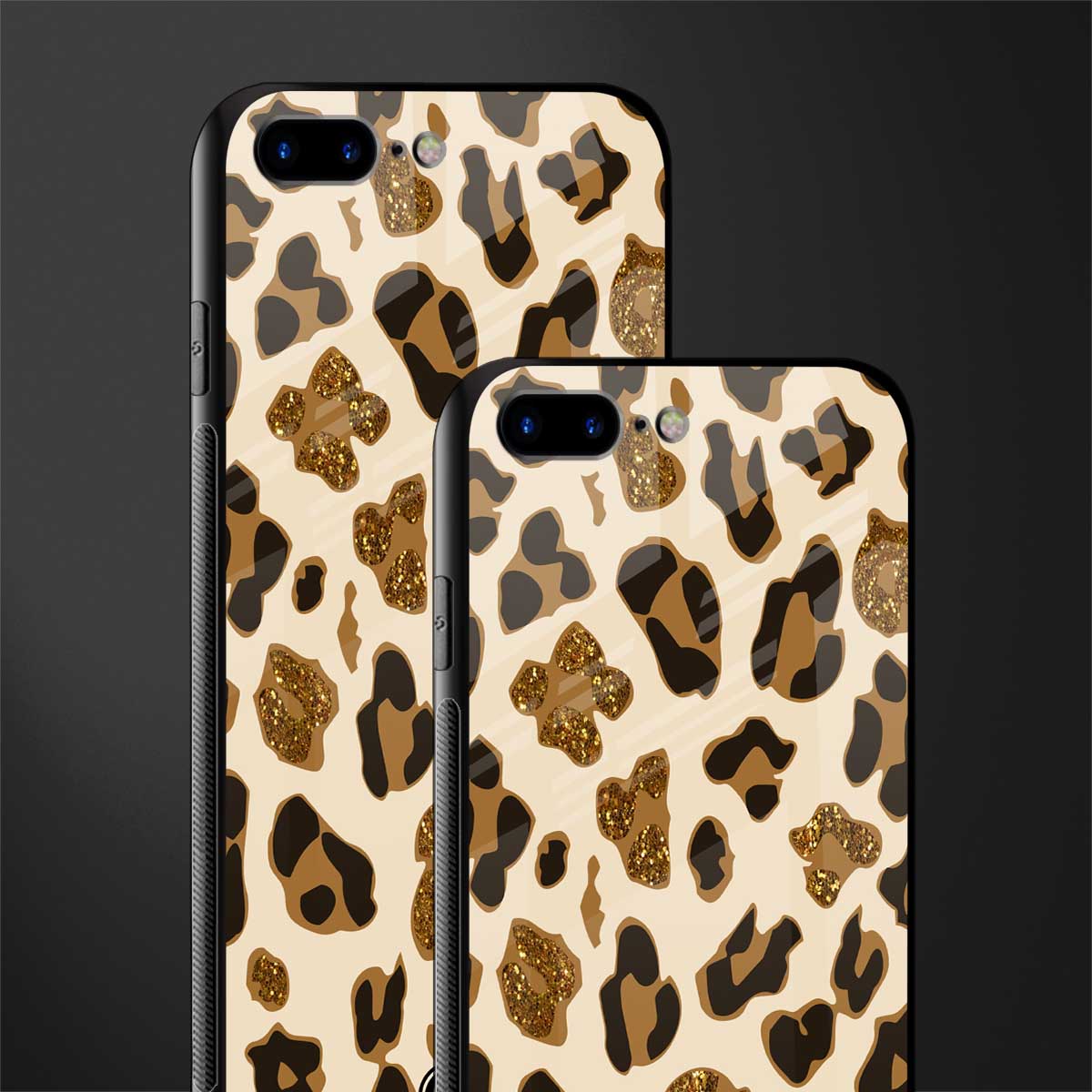 cheetah fur aesthetic glass case for iphone 8 plus image-2