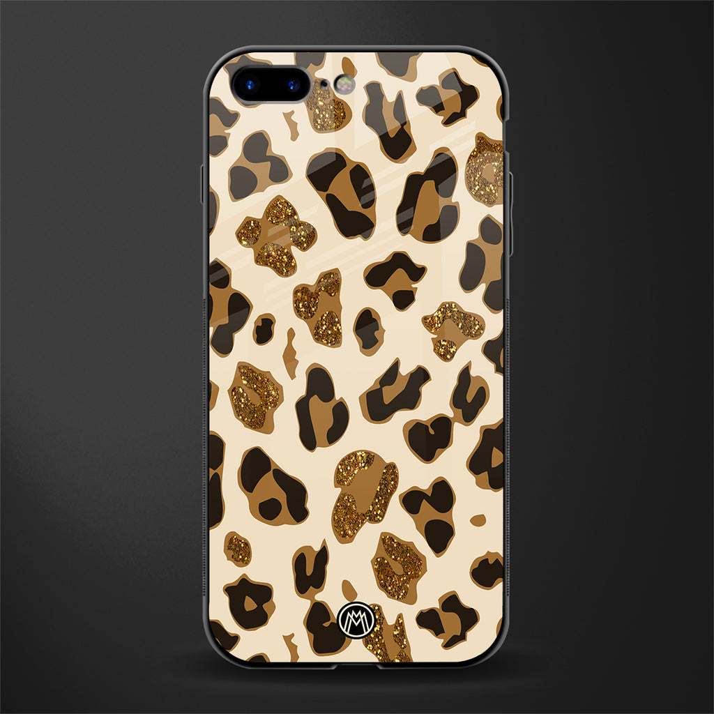 cheetah fur aesthetic glass case for iphone 7 plus image