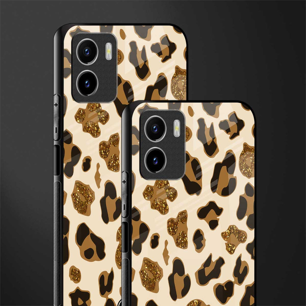 cheetah fur aesthetic back phone cover | glass case for vivo y72