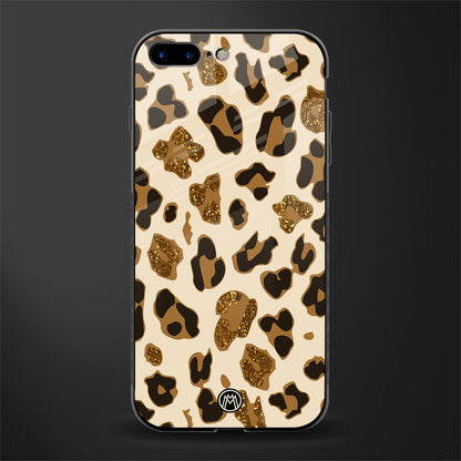cheetah fur aesthetic glass case for iphone 8 plus image
