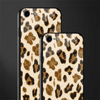 cheetah fur aesthetic glass case for iphone 7 image-2