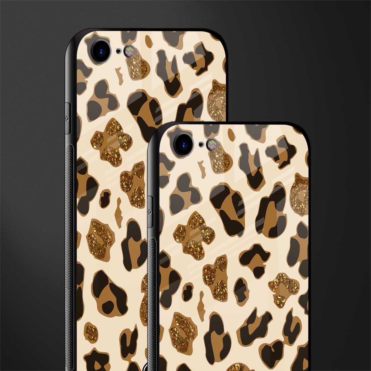 cheetah fur aesthetic glass case for iphone se 2020 image-2
