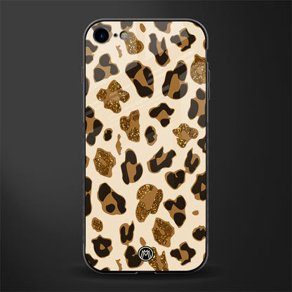 cheetah fur aesthetic glass case for iphone se 2020 image