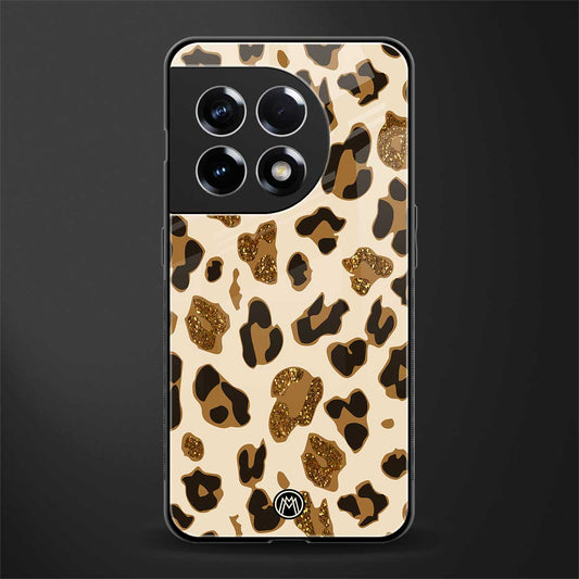 cheetah fur aesthetic back phone cover | glass case for oneplus 11r