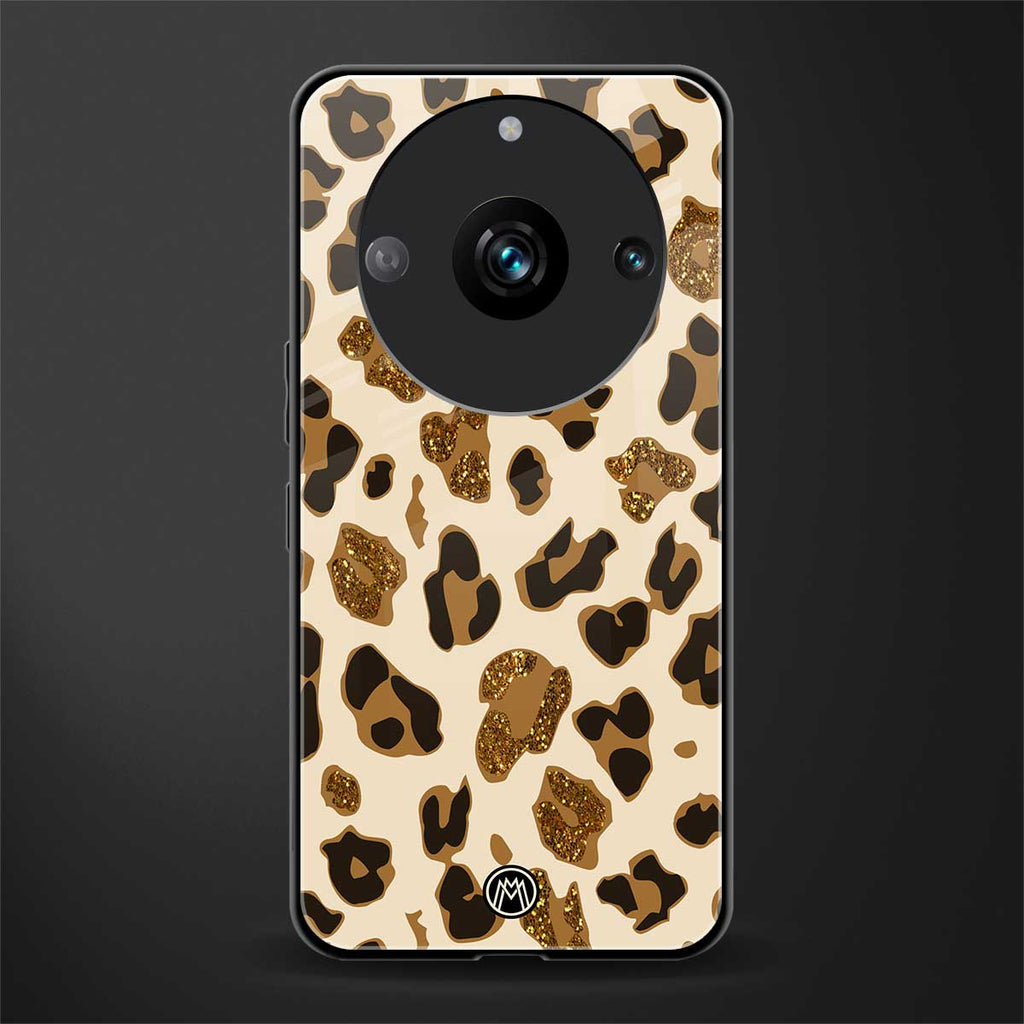 cheetah fur aesthetic back phone cover | glass case for realme 11 pro 5g