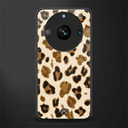 cheetah fur aesthetic back phone cover | glass case for realme 11 pro 5g