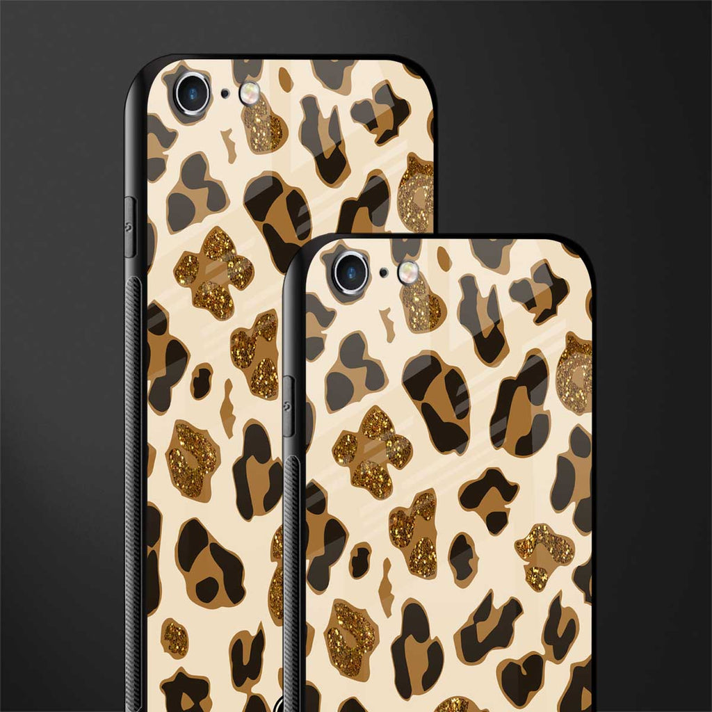 cheetah fur aesthetic glass case for iphone 6s image-2