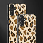 cheetah fur aesthetic back phone cover | glass case for samsun galaxy a24 4g