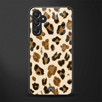 cheetah fur aesthetic back phone cover | glass case for samsun galaxy a24 4g