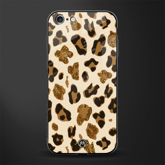 cheetah fur aesthetic glass case for iphone 6s plus image
