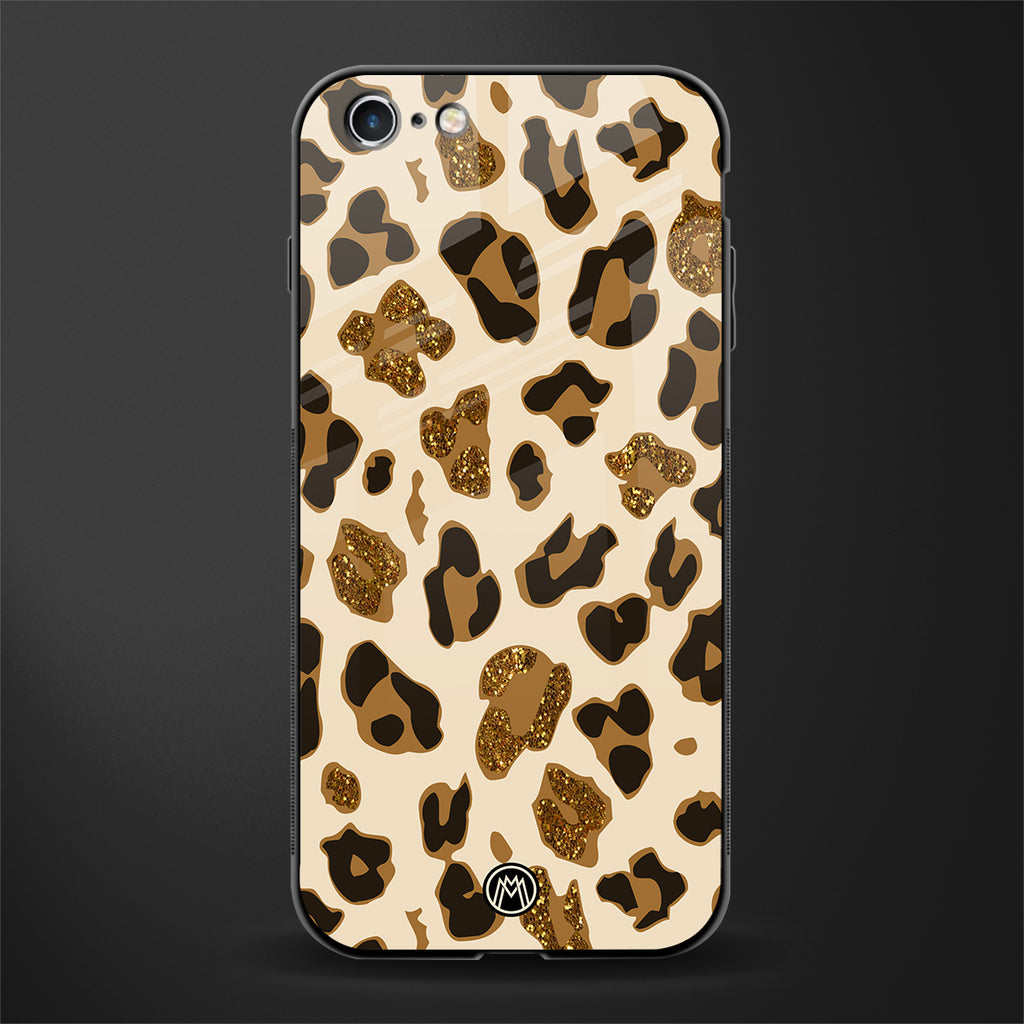 cheetah fur aesthetic glass case for iphone 6s image