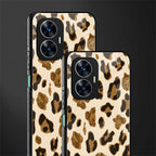 cheetah fur aesthetic back phone cover | glass case for realme c55