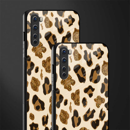 cheetah fur aesthetic glass case for oneplus nord ac2001 image-2