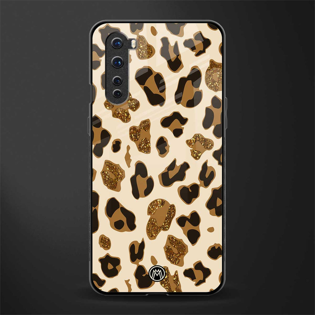 cheetah fur aesthetic glass case for oneplus nord ac2001 image