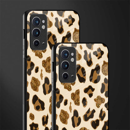 cheetah fur aesthetic glass case for oneplus 9rt image-2