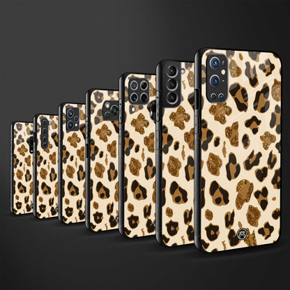 cheetah fur aesthetic back phone cover | glass case for vivo v25-5g