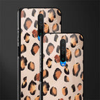 cheetah fur gold edition glass case for poco x2 image-2