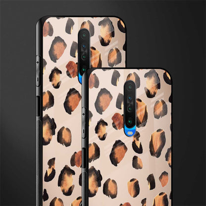 cheetah fur gold edition glass case for poco x2 image-2