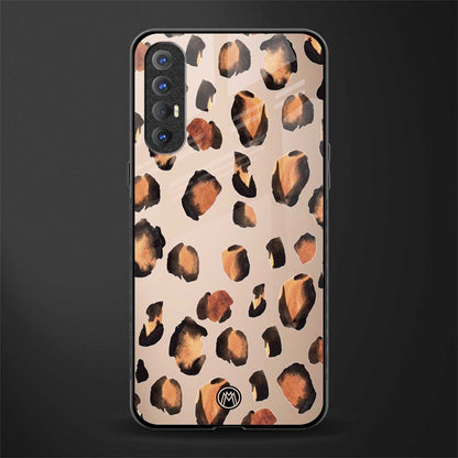 cheetah fur gold edition glass case for oppo reno 3 pro image