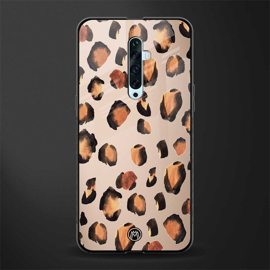 cheetah fur gold edition glass case for oppo reno 2z image
