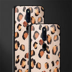 cheetah fur gold edition glass case for oppo f11 pro image-2