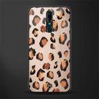 cheetah fur gold edition glass case for oppo f11 image
