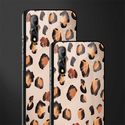 cheetah fur gold edition glass case for vivo s1 image-2