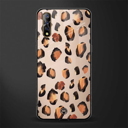 cheetah fur gold edition glass case for vivo z1x image