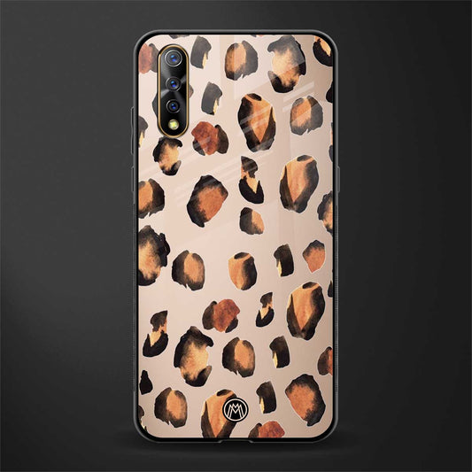 cheetah fur gold edition glass case for vivo z1x image
